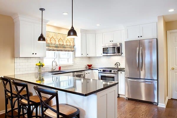kitchen remodeling with white cabinets | a+ constructionpro