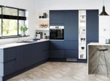 Kitchen Cabinets Sacramento Matte Navy Blue